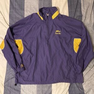 Red Oak Prairie View A&M Mens Unisex 1/4 Zip Pullover Jacket Sz L Purple